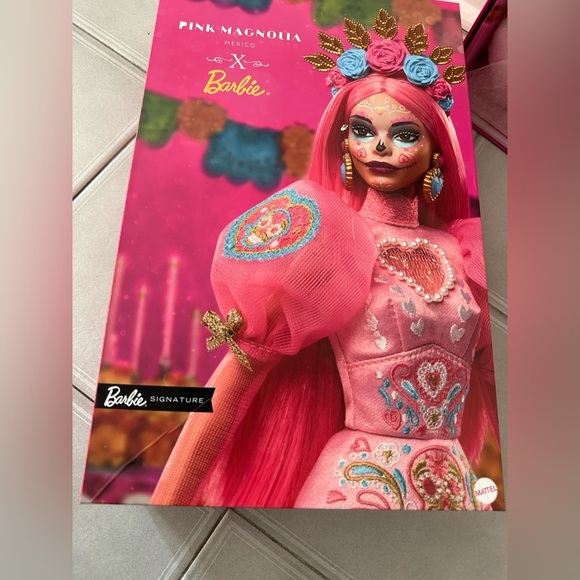 Nwt Barbie 2023 Día De Muertos x Pink Magnolia Doll Limited Edition HTF - Picture 14 of 16